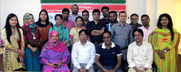 Certificate giving ceremony of training on Universal Treatment Curriculum 3 & 5