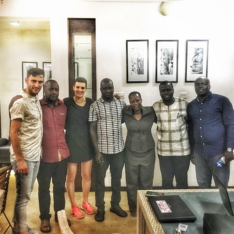 photos of Hon.Nambooze (third from the right) with Movendi International President Kristina Sperkova (third from the left) after a workshop session on alcohol policy, in Colombo, Sri Lanka