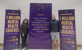 Dr. Maria Bryce Fabro, from AnchorED 1M (left), and Mr. Reniel "Rechi" Cristobal, from the ISSUP Philippines Chapter (Right)