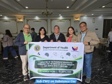 Dr. Mariano Hembra (leftmost) representing the Chapter in the Updating of the Pharmacotherapeutic Guidelines for the Medicine Access Program for Mental Health (MAP-MH)