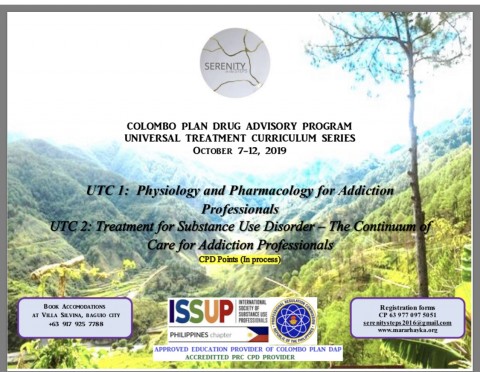 Utc 1 and 2 training in Baguio city by Serenity in the Steps , approved Colombo Plan DAP education provider And PRc  accredited CPD points provider 