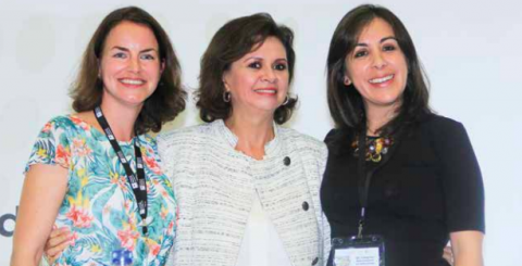 Livia Edegger, Carmen Fernández y Andrea Escobar