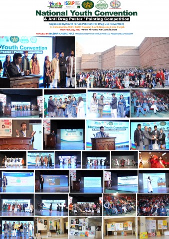 Convención Nacional de la Juventud & Cartel Antidrogas /Pintura Compitition Organizada por el Foro de la Juventud y ISSUP Pakistán el 6 de febrero de 2020