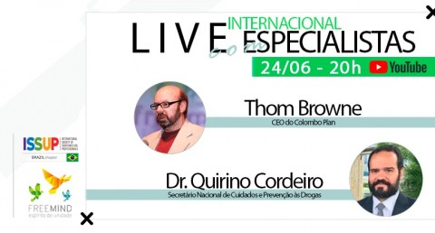 Live com Том Браун е Доктор Квірино Кордейро - Дрогас: pensar globalmente e agir локалі