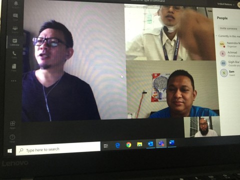 Pertemuan Ousado UNODC dan IKAI terkait Pembahasan Pelaksanaan Pelatihan UTC Jarak Jauh