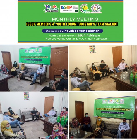 Reunión Mensual de Miembros de ISSUP y Foro de la Juventud Equipo Sialkot de Pakistán.