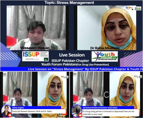 Live Session on "STRESS MANAGEMENT" By ISSUP Pakistan Chapter and Youth Forum Pakistan on Dated 12th December, 2020.