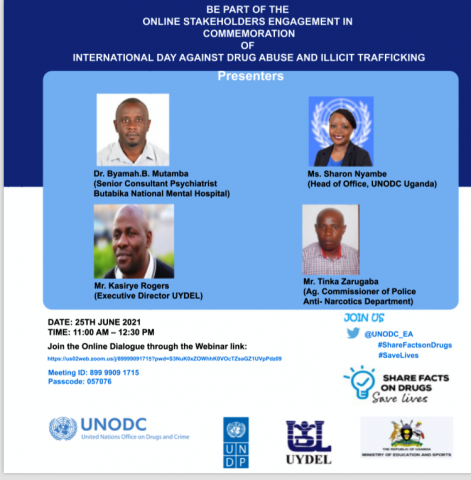 commemoration of international day against drug abuse and illicit trafficking - 25th June 2021 