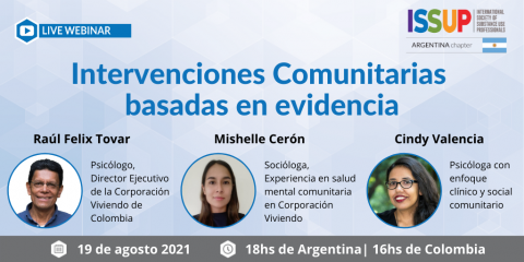ISSUP Argentina flyer - Intervenciones Comunitarias basadas en evidencia