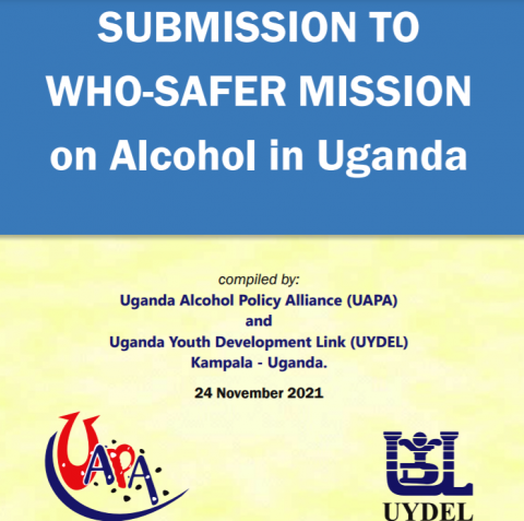 NGO CIVIL SOCIETY SUBMISSION TO WHO-SAFER MISSION on Alcohol in Uganda