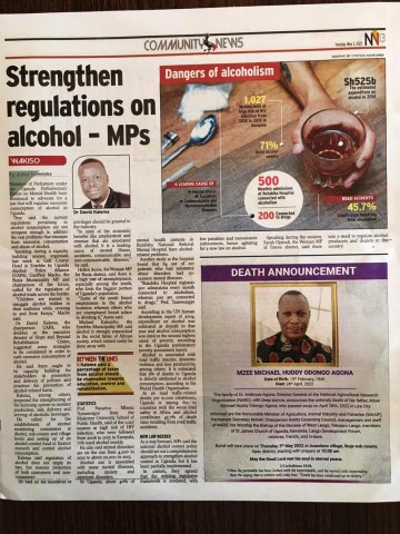 strengthen regulations on Alcohol
