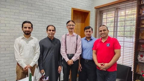 Group photo with Qasim Ali Shah Motivational Speaker