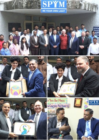 Dr. Rahul Gupta, ředitel ONDCP a úředníci velvyslanectví USA navštívili jedinečné centrum SPYM pro bezdomovce
