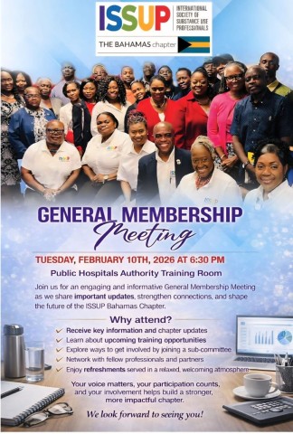 ISSUP Bahamas General Meeting Flyer - February 2026
