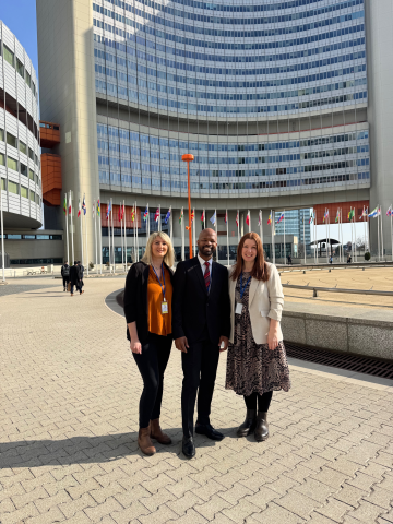 A photo of ISSUP staff from the Commission on Narcotic Drugs