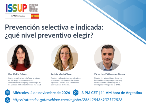 ISSUP Spain Webinar