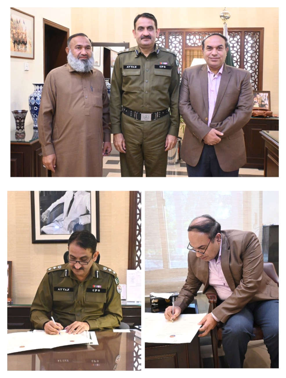 Signing of MoU between Gujranwala Police Officer and Mian Afzal Trust