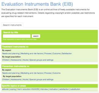 Database of Evaluation Tools