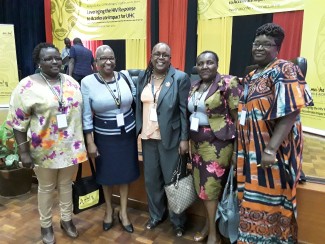 Susan Gitau with other members of the panel at the Conference