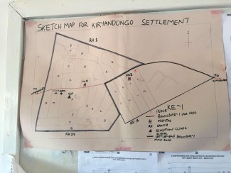 Sketch Map for Kiryandongo Settlement in Uganda