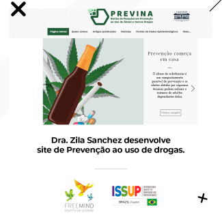 Dra. Zila Sanchez desenvolve site de Prevenção ao uso de drogas