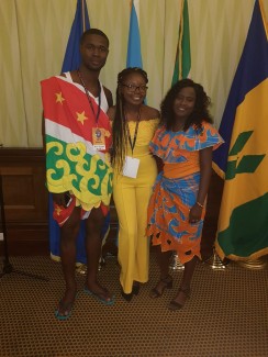 Sharing a photo with Suriname participants