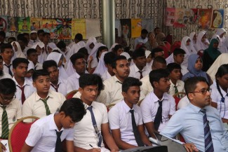 A group of students who have participated in the event