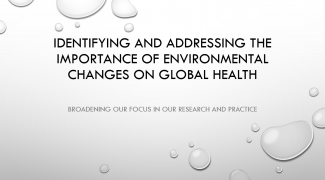 Environmental changes on global health