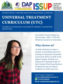 Colombo Plan UTC Training by Ecolink Institute Ecolink Institute to host our VI batch for UTC training from Oct 2, 2021