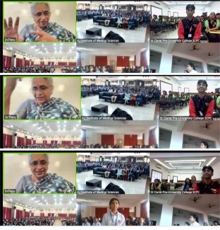 Webinar on Students' Response to SUD Various Universities attending the webinar