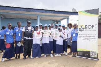 The founder ceo of Rofi Cam,eroon with Members of "The Health club"