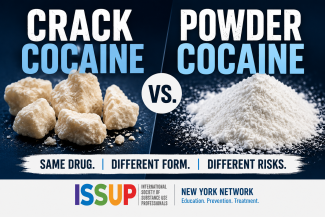 Crack cocaine versus powder cocaine showing the same drug in different forms with different patterns of use and risks.