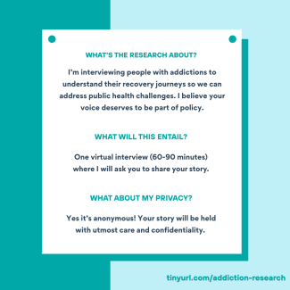 Poster explaining the study further