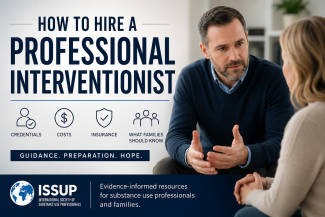 How to hire a professional interventionist guide covering credentials, intervention costs, insurance, and family support.