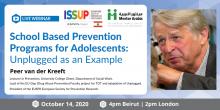 ISSUP Lebanon School Based Prevention Programmes Webinar Flyer