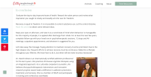 Stages of Change Conclusion of a recent article