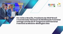 Em visita a Brasília, Presidente da ISSUP Brasil e Coordenador Nacional da Mobilização Freemind entrega convite do 8º Congresso Internacional Freemind ao Ministro Wellington Dias