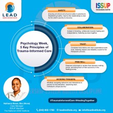 ISSUP Bahamas trauma informed care promotional flyer