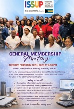ISSUP Bahamas General Meeting Flyer - February 2026