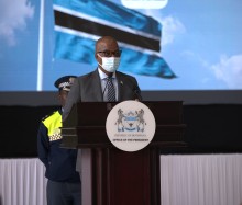 Acting President and Minister for State President, Defence and Security, Hon. Moeti Caesar Mohwasa