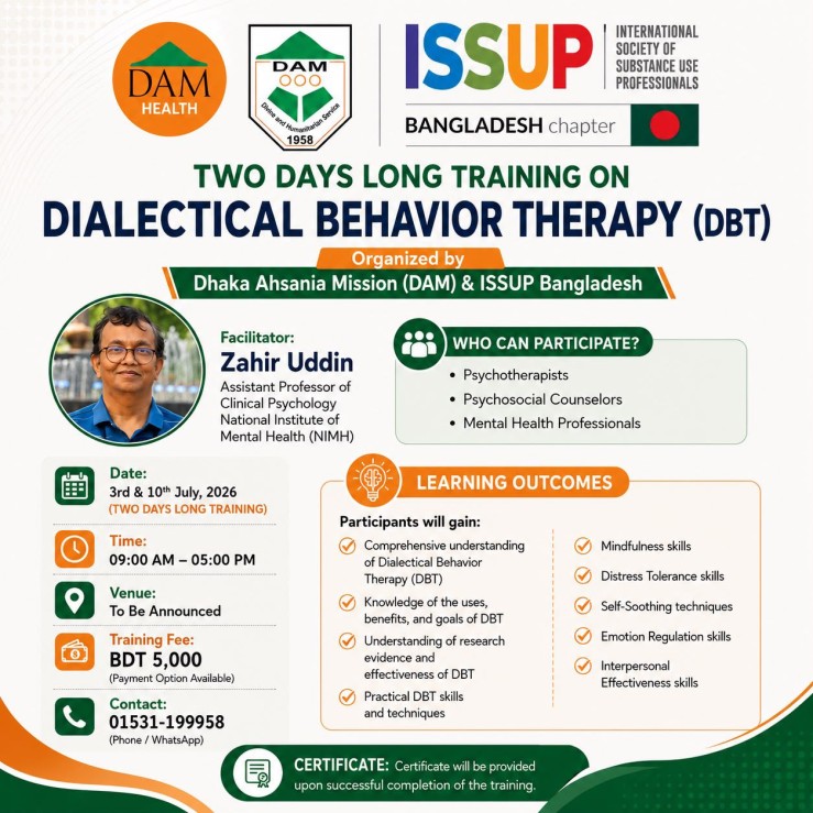 training on Dialectical Behavior Therapy (DBT) 